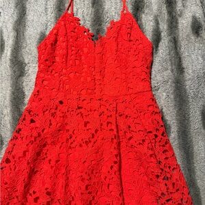 Astr Vibrant Red Dress